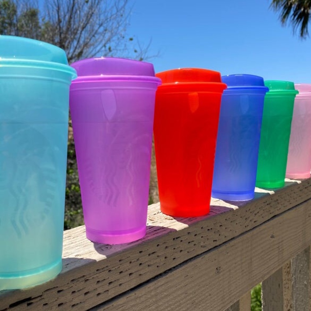 NEW STARBUCKS Neon Jelly Summer Hot Cups